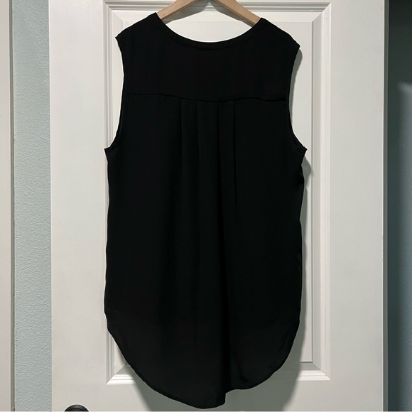 Torrid Harper Georgette Sleeveless Blouse Size 2 (2X) Deep Black Top - Picture 6 of 7